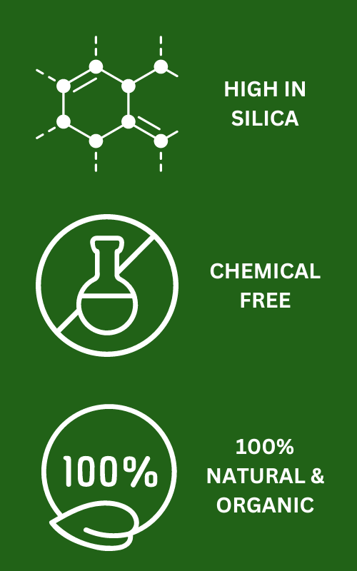 Chemical-free diatomaceous earth application in poultry bedding and chicken coop for moisture management, ammonia control, pest prevention, and fresh, clean conditions with ChickenKoop™ Refresh.