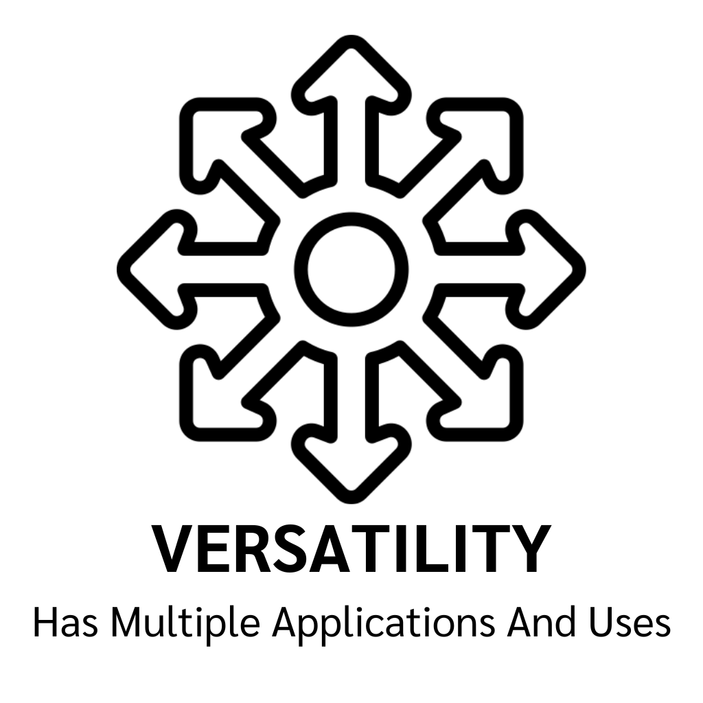 Symbol representing versatility of applications Diatomaceous Earth has.