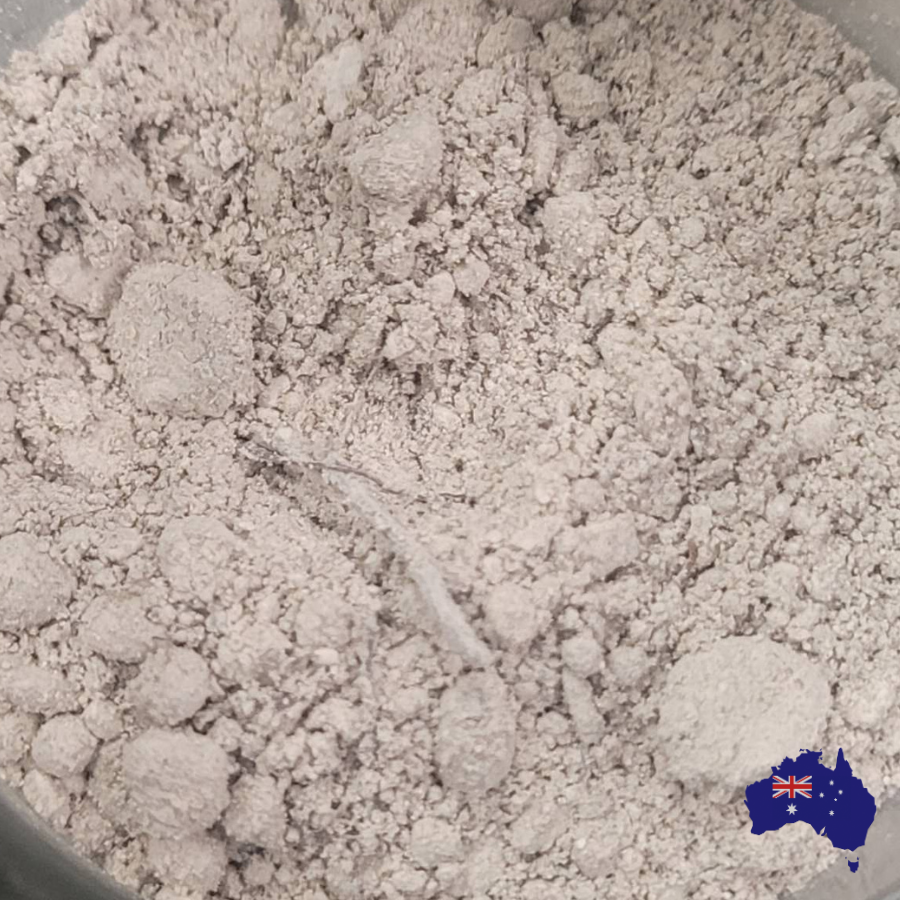 Diatomaceous Earth, light grey, chalky rock like substance. different sizes.