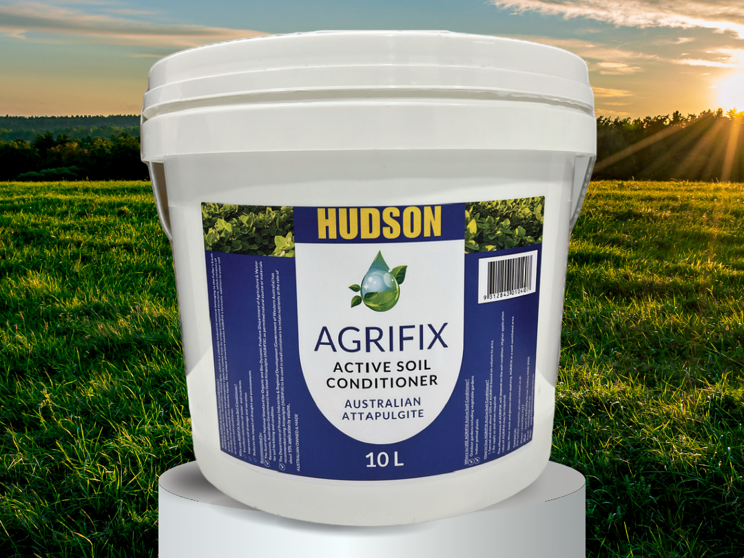 Agrifix natural soil conditioner made from Australian attapulgite clay — improves soil structure, boosts aeration and drainage, and enhances nutrient retention for sustainable farming and sandy soils