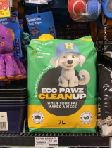 Eco Pawz CleanUp 7 L bags in green and gold, typically Aussie colours, displayed in the pet accessories and pet litter section of an IGA supermarket, showing natural absorbent pet odour and mess control product available nationwide in Australia. From schools and universities to vets, corporate programs, and dog rescues, Eco Pawz CleanUp® offers fundraising opportunities, community engagement, and eco-friendly pet hygiene solutions nationwide. Up to 70 uses. #EcoPawzCleanUp #7LBags #IGANationwide #StockistsInPerth #StockistsInSydney #StockistInBrisbane #StockistsInAustralia #AbsorbentPowder #DiatomaceousEarth #AttapulgiteClay #Zeolite #AustralianMade #SustainableMining #PetOdourControl #PetHygiene #EcoFriendly #InternationalMarkets